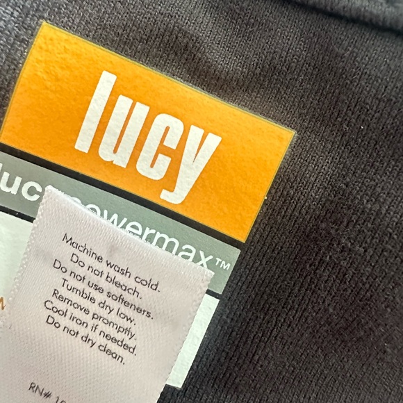 Lucy Charcoal and Black Active Leggings, size large - Picture 10 of 14